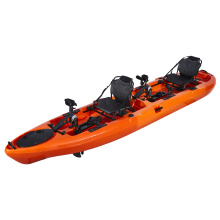 LSF Double Seat 2 Person Tandem 14FT Fishing Foot Pedal Drive LLDPE Plastic Kayak